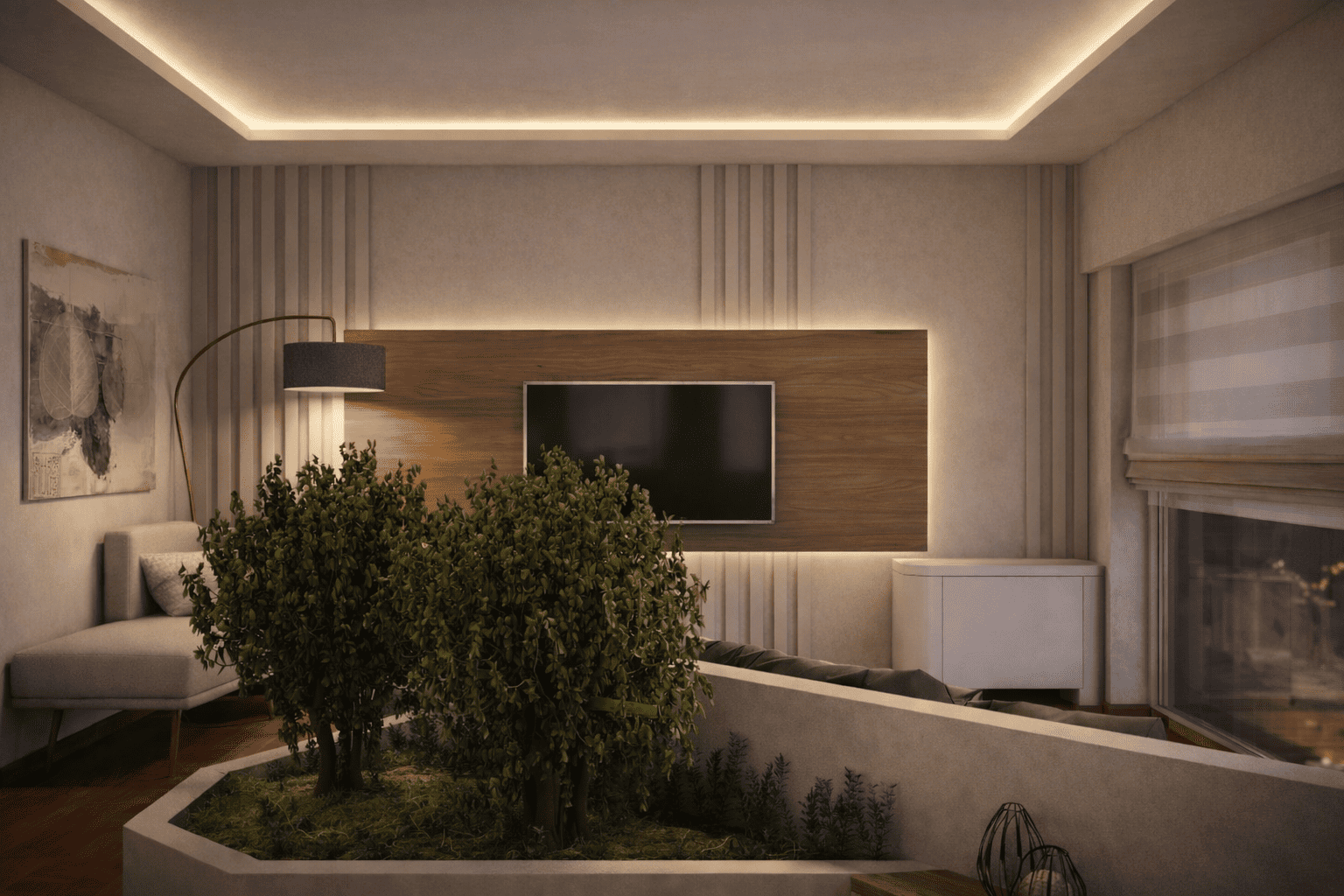 Punctum Interiors, meeting room render